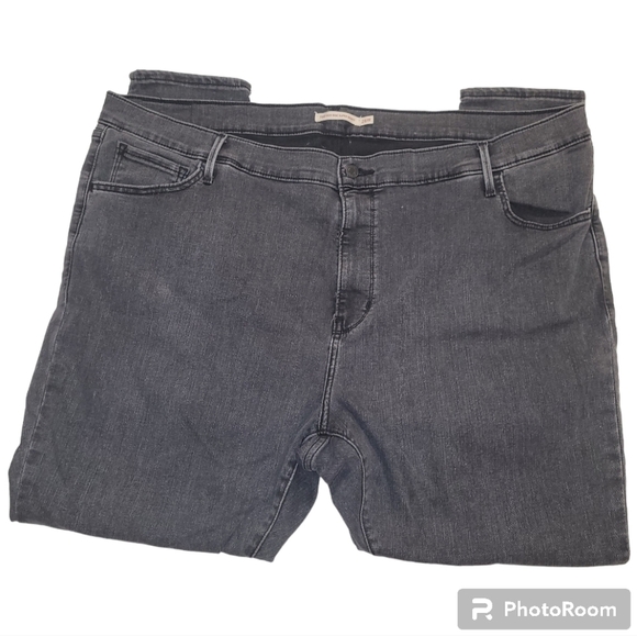 Levi's black 711 High Rise Super Skinny plus size jeans - Picture 3 of 12